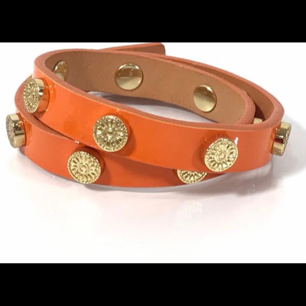 Tory Burch logo wrap bracelet